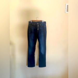 Lucky Brand Button Fly High Rise Bootcut Bianca Size 31/12